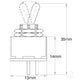 OEX Toggle Switch On/Off SPST (Contacts Rated 20A @ 12V)