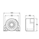 Hella Back Up Reverse Alarm 12v Or 24v 82-102 dB Self Adjusting Ip66 6013