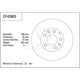 TRW Disc Brake Rotor 283mm X 23mm min