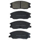RDA GP MAX LOW METALLIC BRAKE PAD SET HYUNDAI SSANGYONG RDB1450