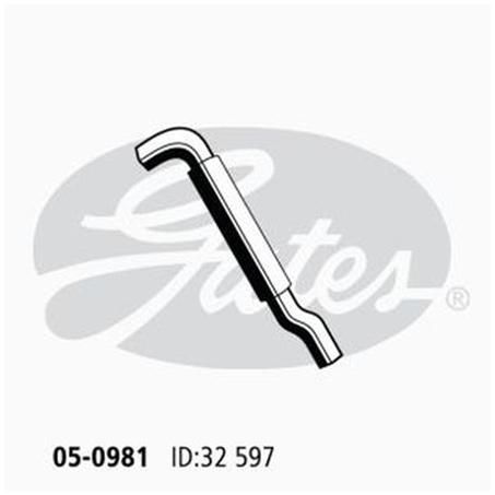 Gates Radiator Hose Upper 05-0981