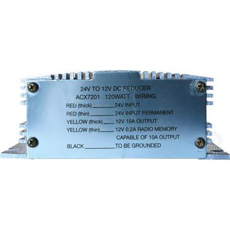 OEX Voltage Reducer 24V To 12V - Switch Mode Single Circuit - 10A