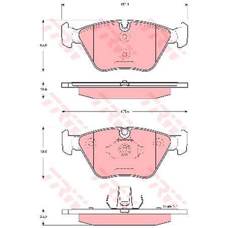 TRW Brake Pad Set (DB1522)