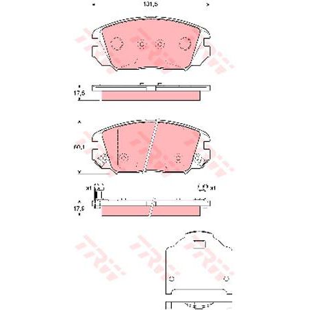 TRW Brake Pad Set (DB1924)