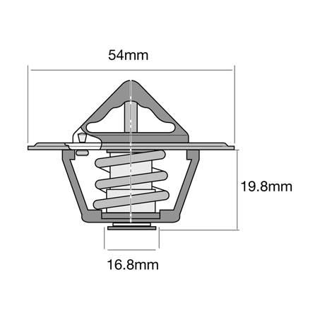 Tridon Thermostat High Flow 54mm - 82 Degrees C TT2023-180