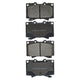 RDA GP MAX LOW METALLIC BRAKE PAD SET LEXUS TOYOTA LANDCRUISER RDB1365