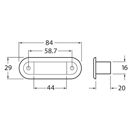 HELLA Interior Light LED 12V Flush Mount 95951051
