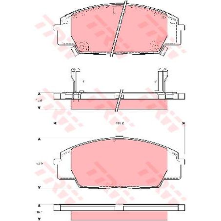 TRW DTEC Brake Pad Set (DB1452)