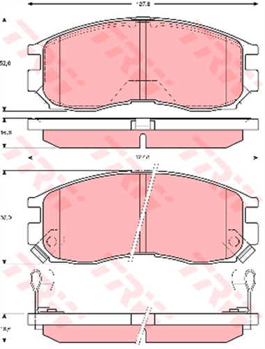 TRW Brake Pad Set (DB1249)