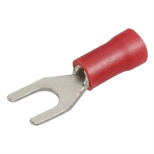 Narva Crimp Terminal Spade Red Insulated 4.3mm - 21 Pce