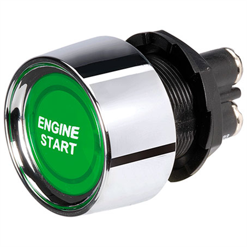Narva Push Button Starter Switch On/Off Momentary SPST Green LED (Contacts R