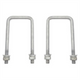 TINKR U-Bolt M12 x 68mm x 145mm Square Pair