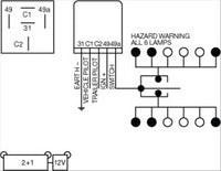 HELLA Flasher Relay 12V Electronic 126W (Max) - 5 Terminals