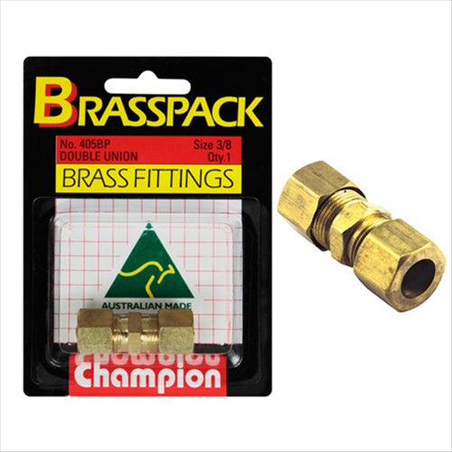 CAP BRASSPACK DOUBLE UNION 1/8IN
