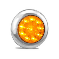 LED AUTO LAMPS LED Autolamps 12/24V Indicator Amber Round