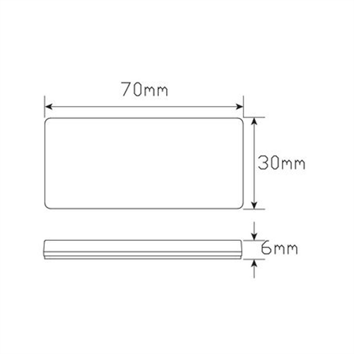 LEDAUT Amber Reflector In Bulk Self Adhesive Pack Of 100 7030AB