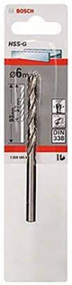 BOSCH METAL DRILL BIT HSS-G 6.0 X 93MM