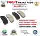 BRAKEPLUS PADS - MITSUBISHI CORDIA TBO GALANT LANCER F