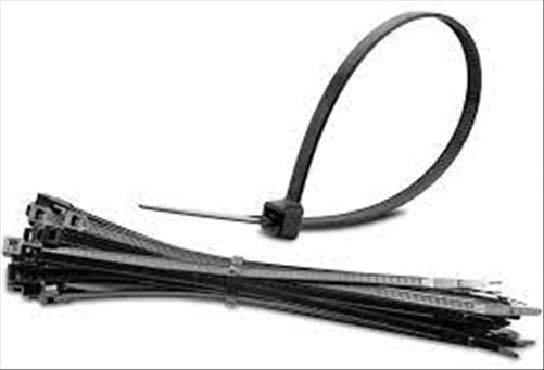 TINKR BLACK CABLE TIE 160X2.5MM PKT100