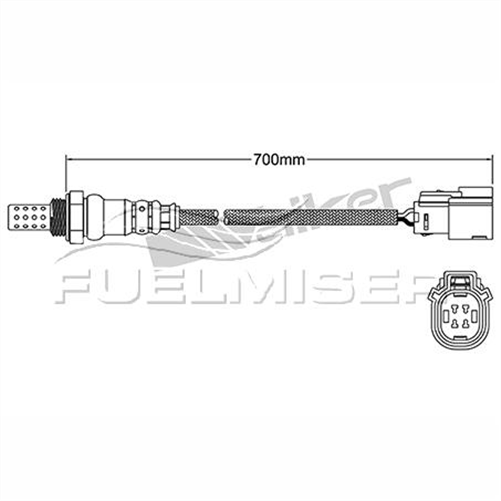 FUELMISER OXYGEN SENSOR DIRECT FIT 4 WIRE 700MM CABLE
