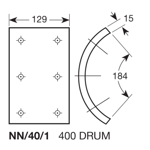 BREMS NISSAN UD BRAKE LINING SET