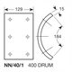 BREMS NISSAN UD BRAKE LINING SET