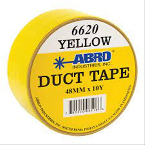 ABRO TAPE DUCT       48mmx10yd YELLOW