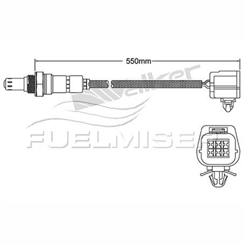 FUELMISER OXYGEN SENSOR DIRECT FIT 5 WIRE 550MM CABLE