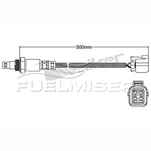 FUELMISER OXYGEN SENSOR DIRECT FIT 4 WIRE 500MM CABLE