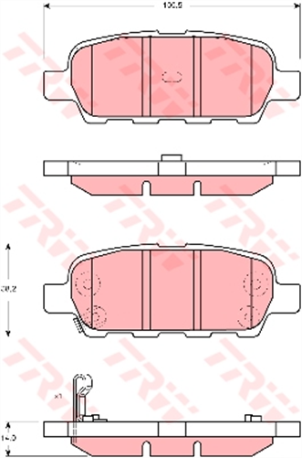 TRW Brake Pad Set