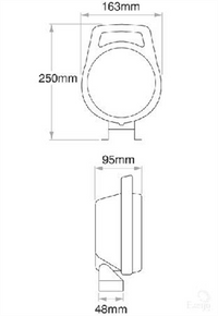 Narva Work Lamp, Flood Beam, 163 x 250mm