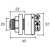 Narva 3 Position Ignition Switch With Push For Choke Function (Contacts Rate