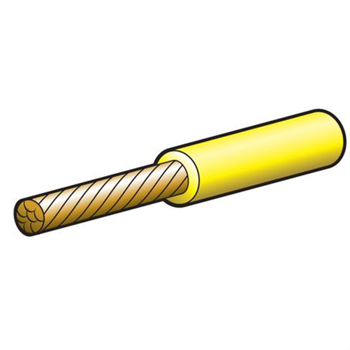 Narva 6mm Single Core Automotive Cable Yellow (NZ Ref. 156)