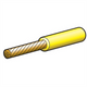 Narva 6mm Single Core Automotive Cable Yellow (NZ Ref. 156)