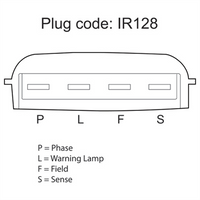 OEX Alternator 12V 105A Delco Style