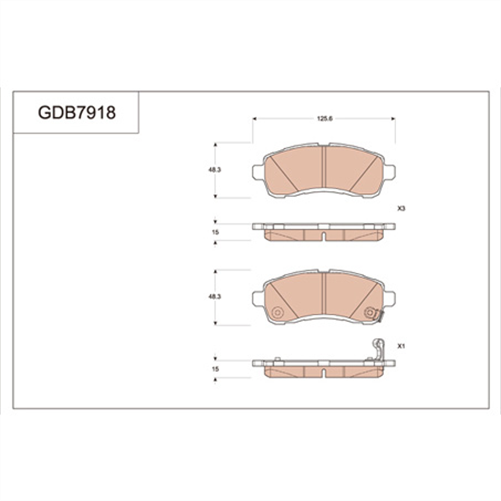 TRW DTEC Brake Pad Set