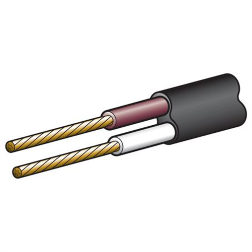 Narva 3mm Twin Core Automotive Cable Brown/White With Black Sheath 100M (NZ