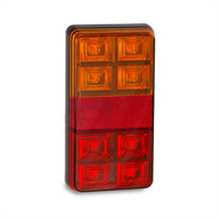 LED AUTO LAMPS LEDAUT 12V LED Stop/Tail/Indicator Lamp With Reflector 150x80x22M