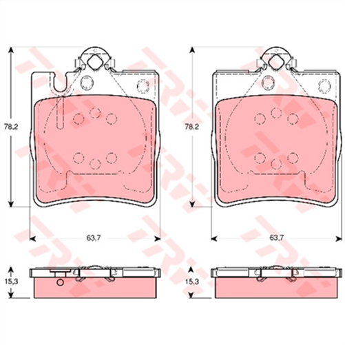 TRW Brake Pad Set (DB1457)