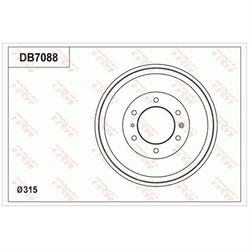TRW BRAKE DRUM
