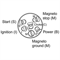 Narva 3 Position Ignition Switch With Push For Choke Function (Contacts Rate