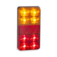 LED AUTO LAMPS LEDAUT - 12V LED Stop/Tail/Indicator Lamp With Reflex Reflector 2 Pack