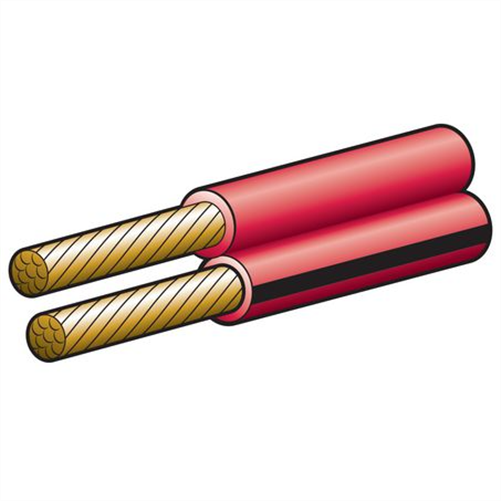 Narva 4mm Twin Core Figure 8 Automotive Cable Red With Black Trace 100M (NZ