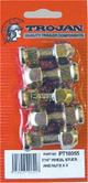 TROJAN Trailer Wheel Stud & Nut 1/2In 5Pc
