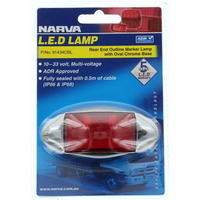 Narva REAR MARKER LIGHT RED LED 9 TO 33V