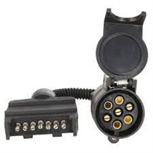 ARK 7 PIN LGE RND SOCKET - 7 PIN FLAT