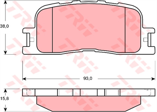 TRW Brake Pad Set (DB1463)