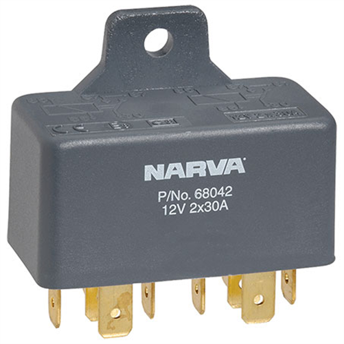 Narva 12V Twin Relay 30A