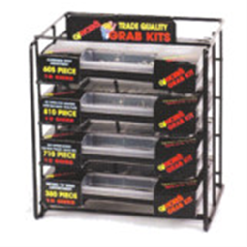 GJ WORKS GJ GRAB KIT ASSORT. RACK - 4 TIER