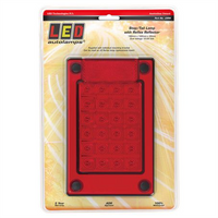 LED AUTO LAMPS Red LED Stop/Tail Lamp Insert For J3 Series Blister Pack